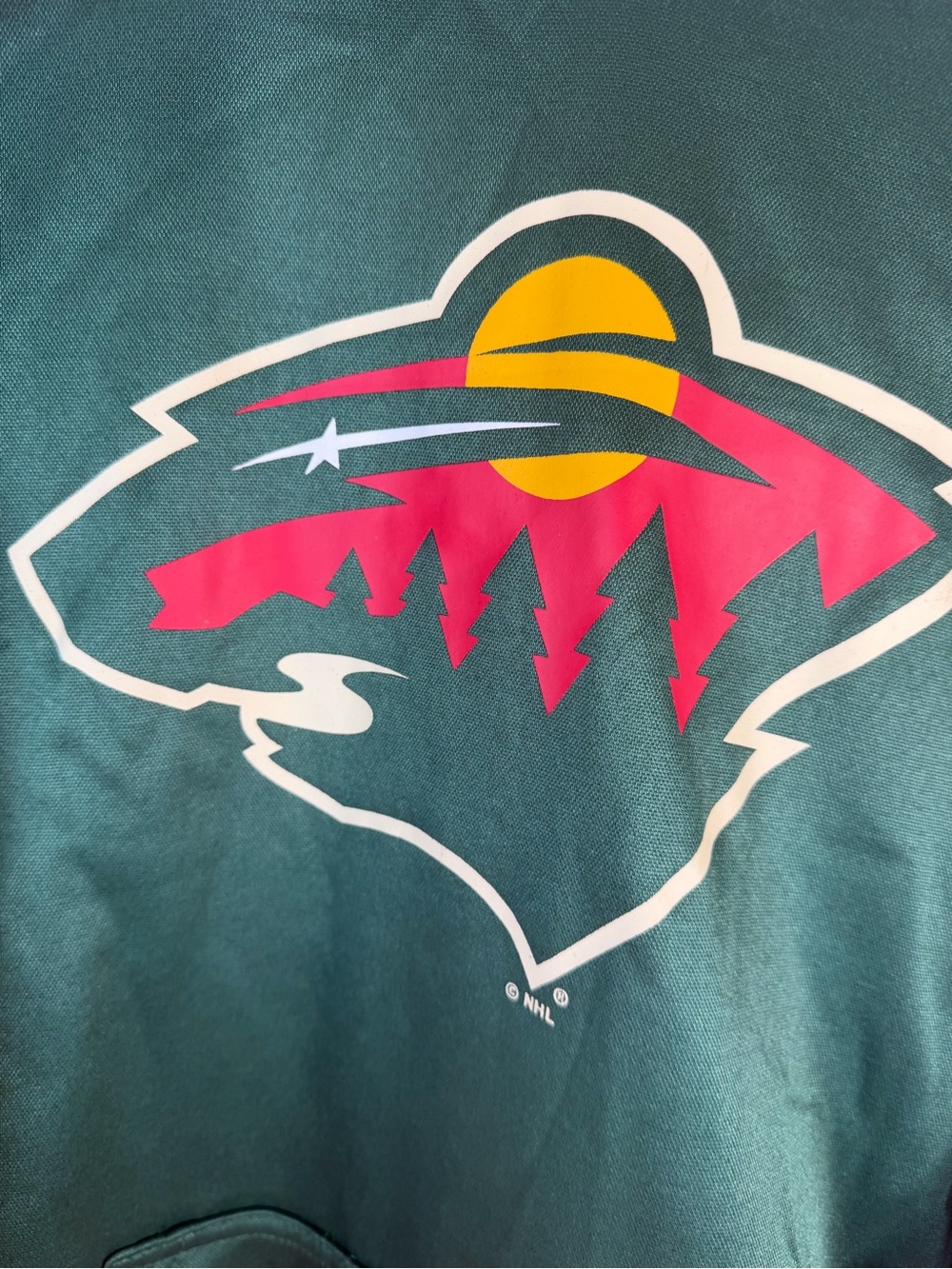 Champion Minnesota Wild NHL Men’s XL Green Red Pullover Hoodie NWT - Picture 11 of 13
